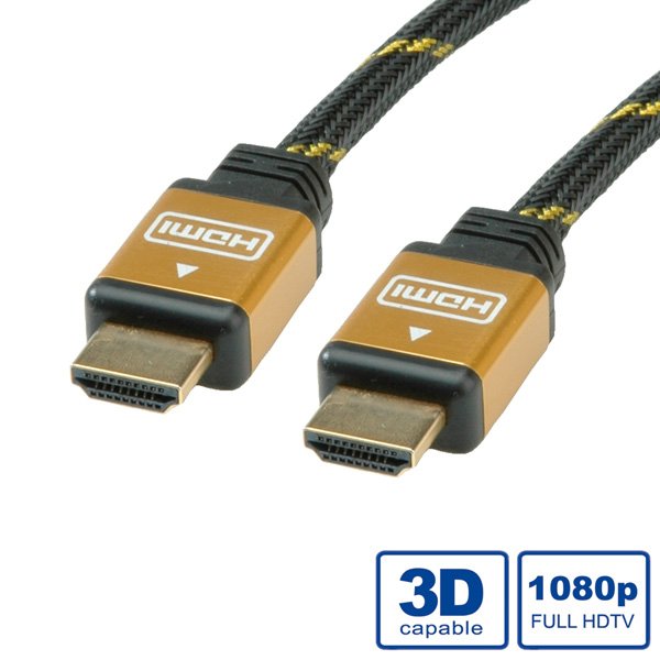 Roline Gold Hdmi High Speed Cable Mit Ethernet 10m