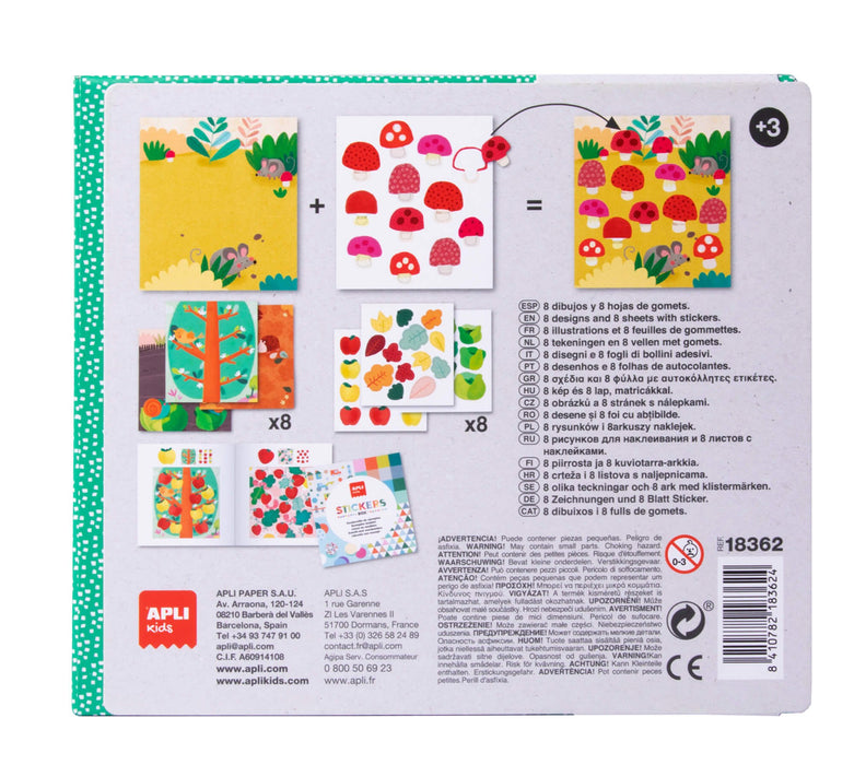 EAN 8410782183624 - APLI Kids Stickers Juego de mesa Emparejamiento imagen 3