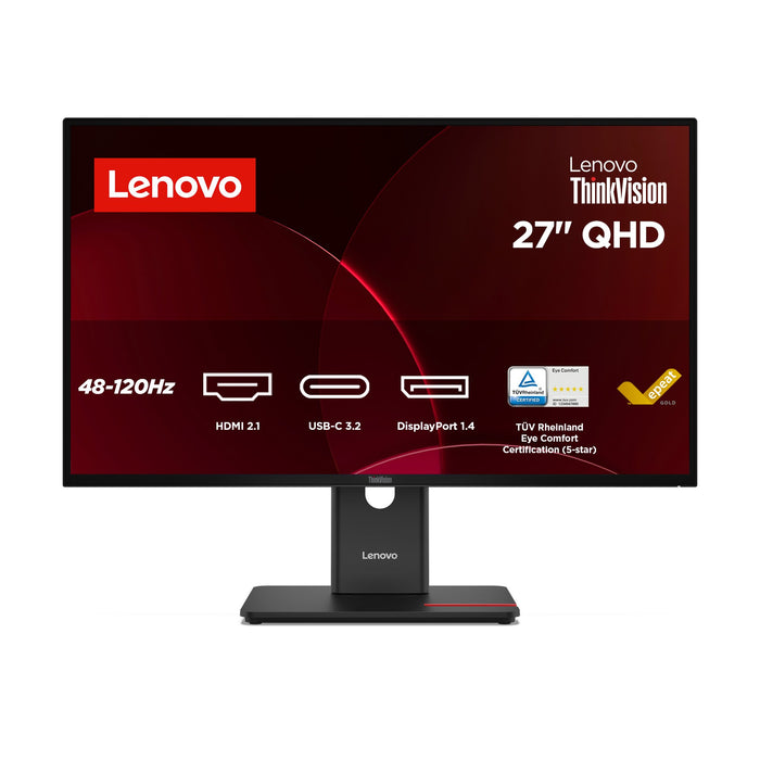 EAN 0198155930423 - Lenovo ThinkVision T27Q-40 pantalla para PC 68,6 cm (27") 2560 x 1440 Pixeles Wide Quad HD LED Negro imagen 1