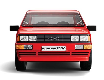Cobi Audi Quattro 1980 (Rojo, Massstab 1:35) Cobi-24664