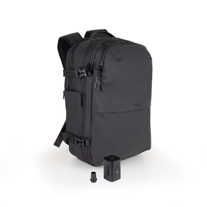 Mochila De Viaje Al Vacío + Bomba Aire, Negro