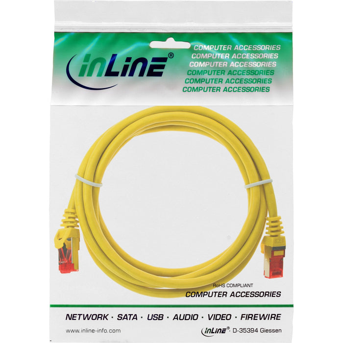 Inline® Cable De Red S/Ftp Pimf Cat.6 250mhz Pvc Cca Amarillo 2m