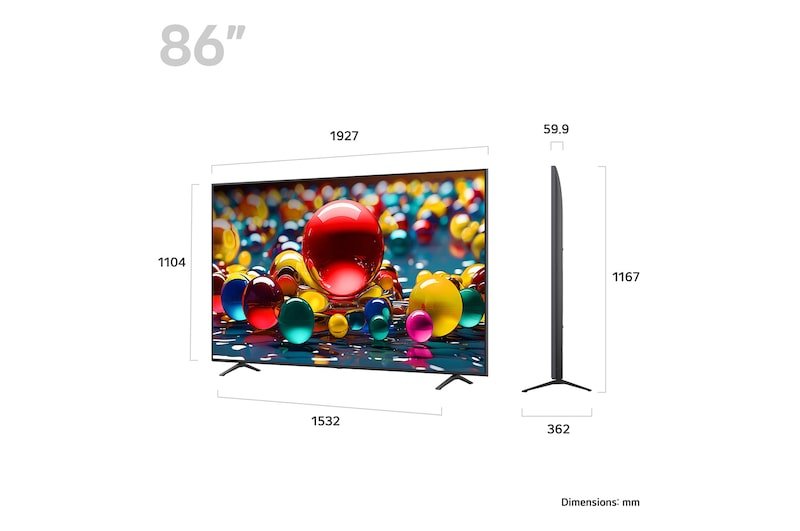 EAN 8806096534915 - LG 86UA74006LB Televisor 2,18 m (86") 4K Ultra HD Smart TV Wifi Azul imagen 9