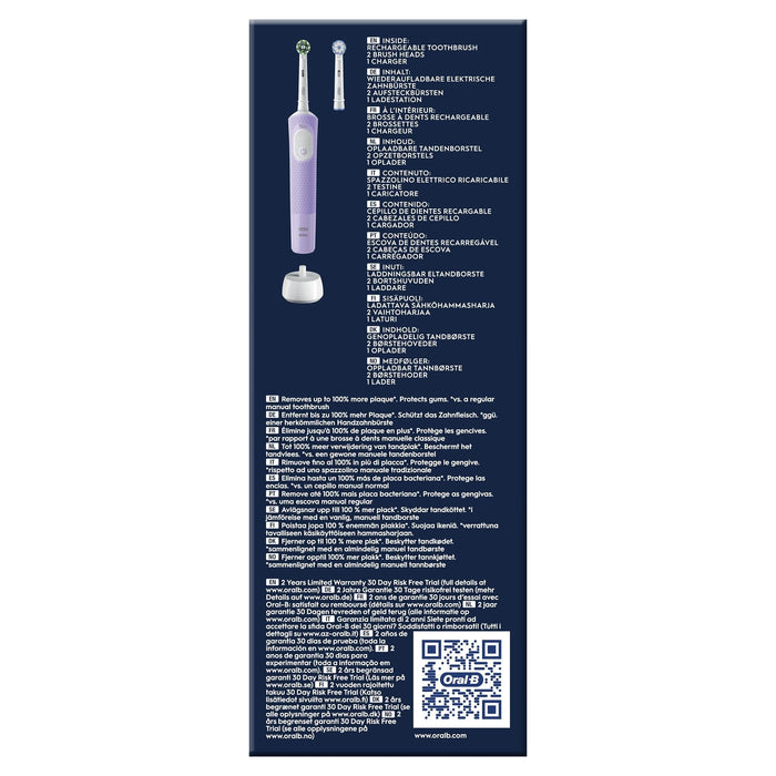 Braun Oral-B Vitality Pro Morado Cepillo De Dientes Eléctrico Recargable