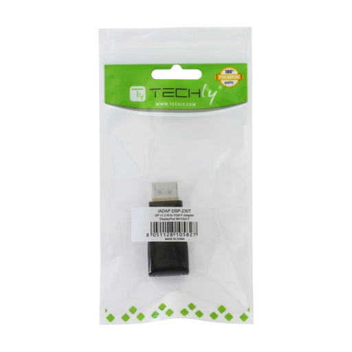 EAN 8051128105827 - Techly IADAP DSP-230T cambiador de género para cable DisplayPort VGA Negro imagen 2