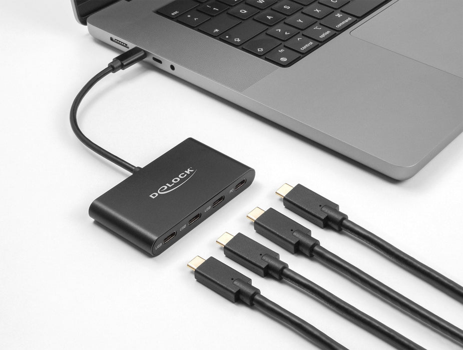 Delock Usb 3.2 Gen 1 Usb Tipo-C Hub Con 3 X Usb Tipo-C Hembra +