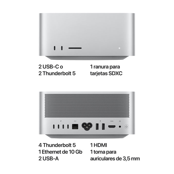 EAN 0195950269345 - Apple Mac Studio Apple M M4 Max 36 GB 512 GB SSD macOS Sequoia Mini PC Plata imagen 5