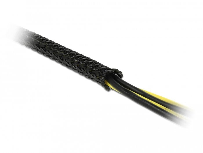 Delock Funda Trenzada 10 M X 19 Mm Negro
