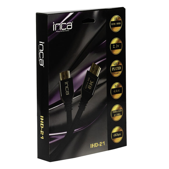 EAN 8681949010613 - Inca IHD-21 cable HDMI 2 m HDMI tipo A (Estándar) 3 x HDMI Type A (Standard) Negro imagen 9