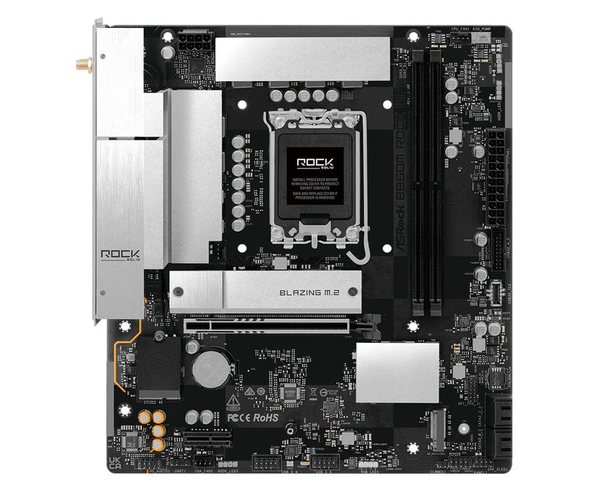 Asrock B860m Rock Wifi 1851 Matx Hdmi Dp Ddr5