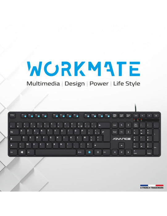 Teclado Advance Workmate (Negro)
