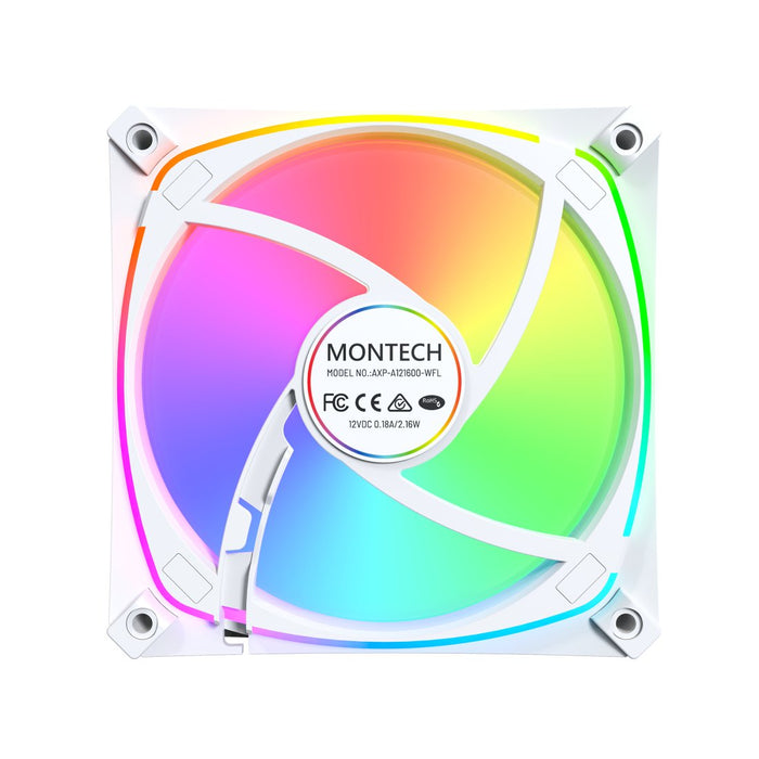 EAN 4710562740875 - Montech AX120 PRO Carcasa del ordenador Ventilador 12 cm Blanco 1 pieza(s) imagen 5