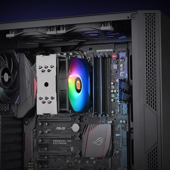 EAN 4713227527927 - Thermaltake UX 210 ARGB Procesador Enfriador 12 cm Negro, Blanco imagen 6