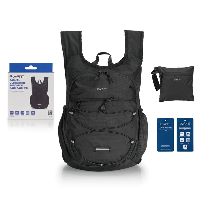 Mochila Viaje Ewent Ultralig 24l Imper. 210d Nylon 14"Ne