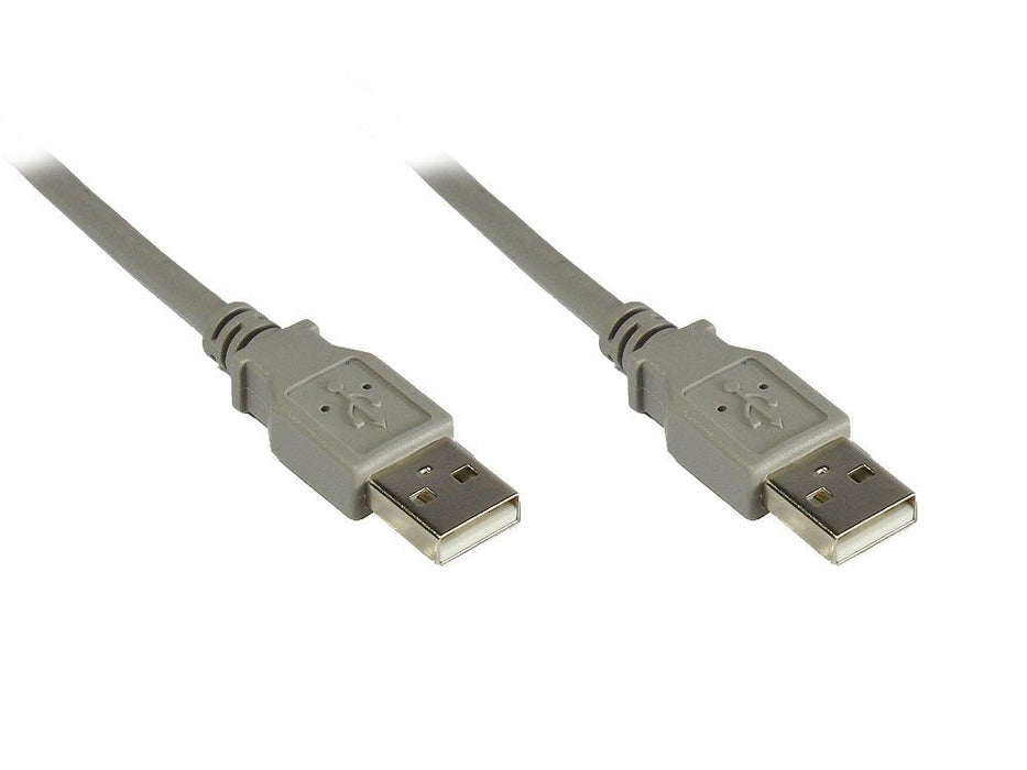 Goodconnections Anschlusscable Usb 2.0 Stecker A An Stecker A, Grau, 0,5m,