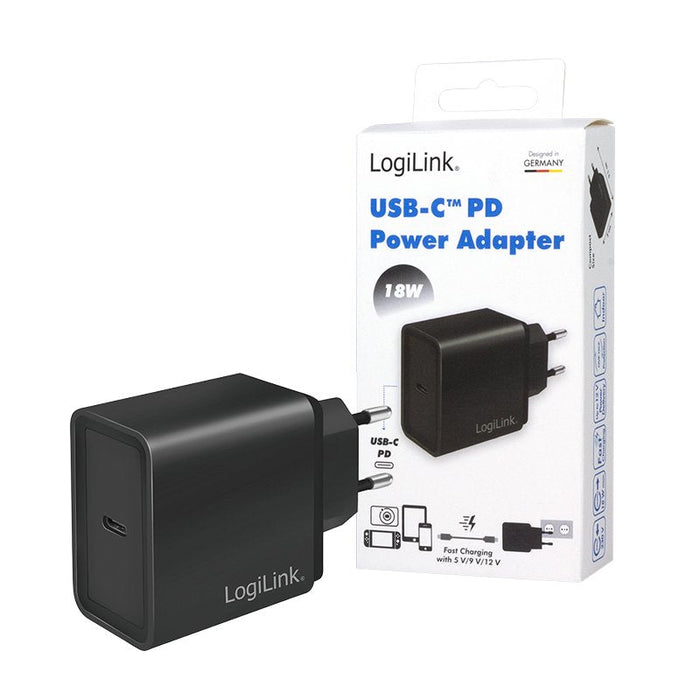 Logilink Cargador Usb-C Pared Negro 5v/3a Pa0258