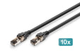 EAN 4016032505327 - Digitus CAT 8.1 S-FTP patch cord, Cu, LSZH cable de red Negro Cat8.1 S/FTP (S-STP) Alrededor imagen 1