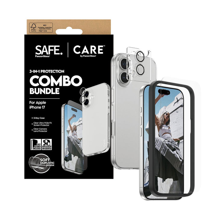 EAN 5715685027499 - PanzerGlass SAFE. | CARE™ by ® 3-in-1 Combo Bundle iPhone 17 Protector de pantalla Apple 1 pieza(s) imagen 5