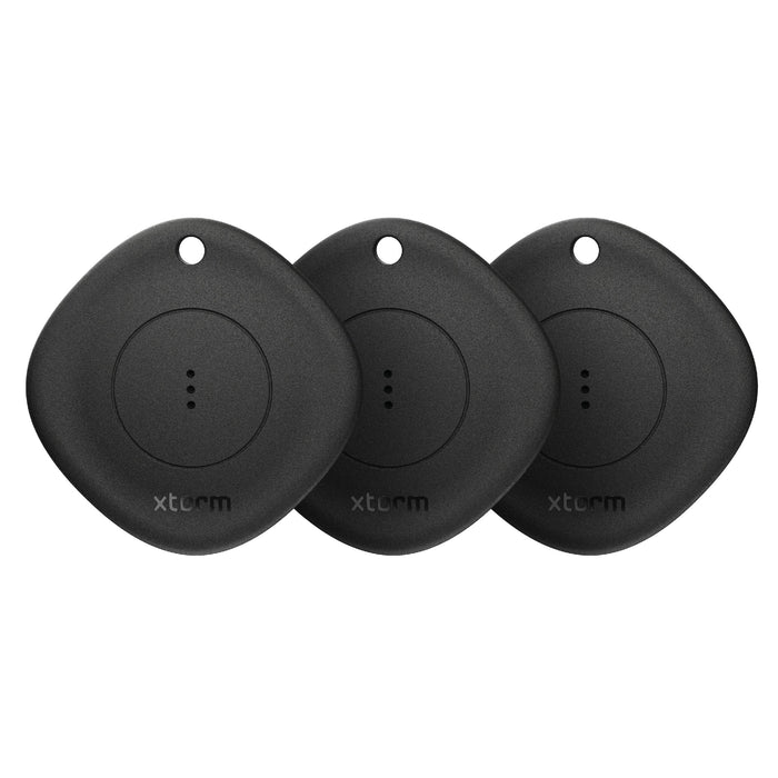 Localizador Travel Tag Pack 3 Negro Xtorm 3 Unidades/ Compatible Con La App 'Buscar' De Apple/ Batería Reemplazable.