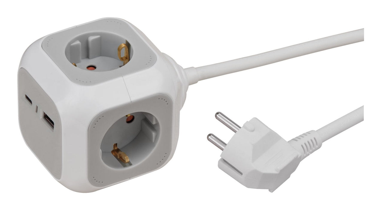Brennenstuhl Cubo De Enchufes 4vías+Usb Pd20w A+C 1,4m