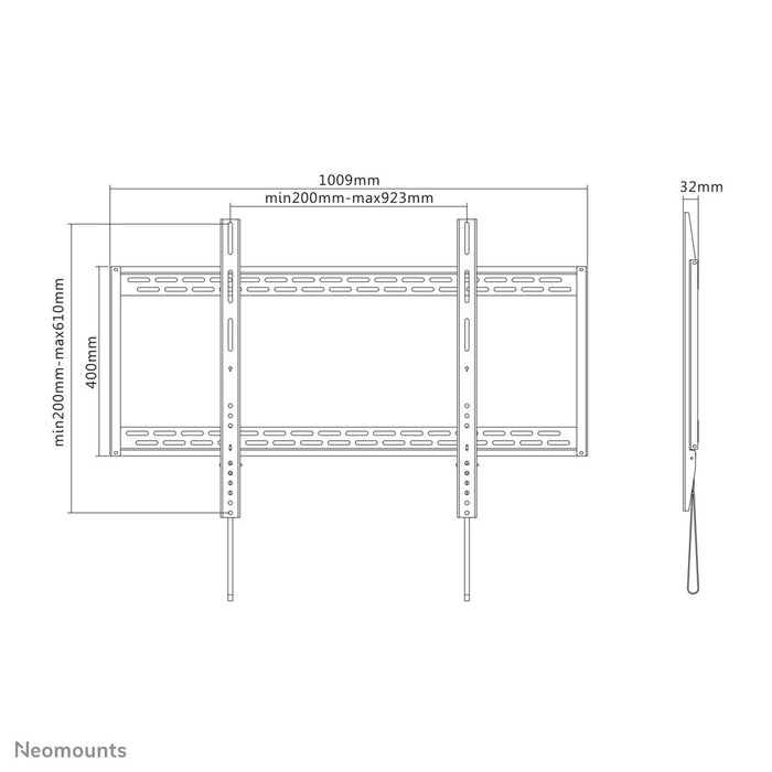 EAN 8717371445423 - Neomounts LFD-W1000 soporte para TV 2,54 m (100") Negro imagen 7