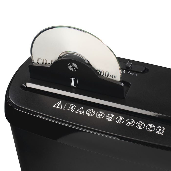 EAN 4007249505422 - Hama Basic S8CD triturador de papel Corte en tiras 70 dB 22 cm Negro imagen 6