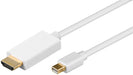 EAN 5711045061394 - Microconnect MDPHDMI3 adaptador de cable de vídeo 3 m Mini DisplayPort HDMI Blanco imagen 1