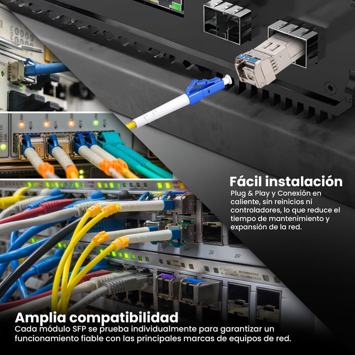 Sfp+ 10g Sfp+ Wdm Module 10gbps 1270 1330nm Single Mode 2km Para