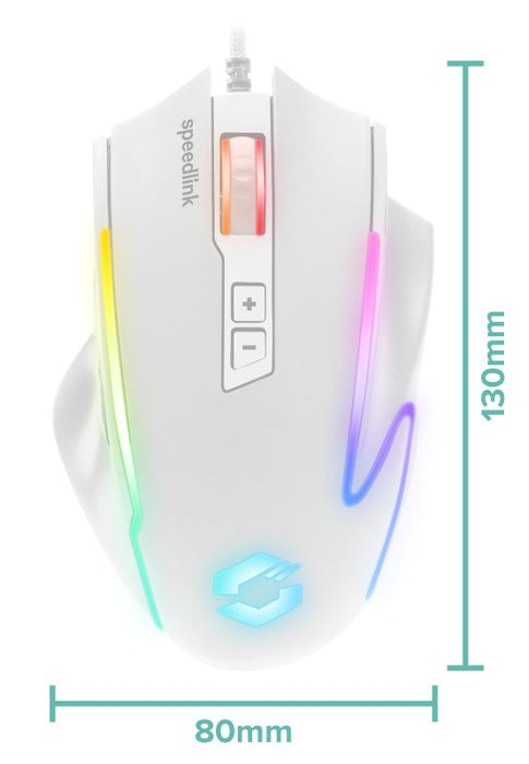 Speedlink Decus Nx Rgb Gaming Mouse, White