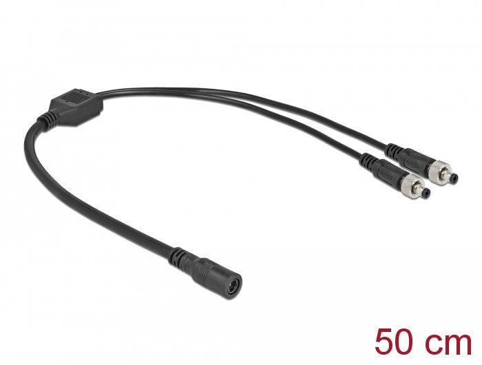 Delock Dc Verteilercable 5,5 X 2,1 Mm 1 X Buchse Zu 2 X Stecker Verschraubbar