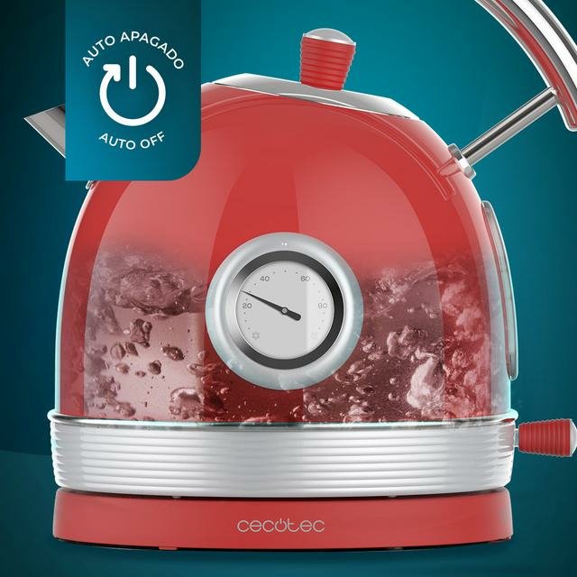 EAN 8435484019811 - Cecotec Thermosense 420 tetera eléctrica 1,8 L 2200 W Cromo, Rojo imagen 8