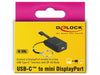 EAN 4043619639397 - DeLOCK 63939 adaptador de cable de vídeo 0,03 m USB Tipo C mini DisplayPort Negro imagen 3