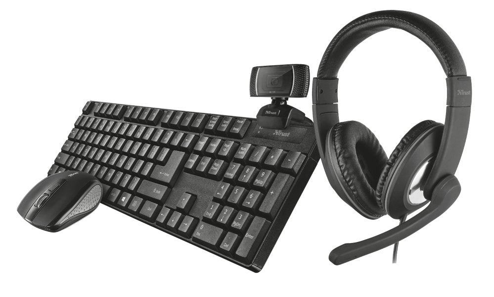 EAN 8713439240405 - Trust Qoby teclado Ratón incluido Oficina RF inalámbrico Negro imagen 1