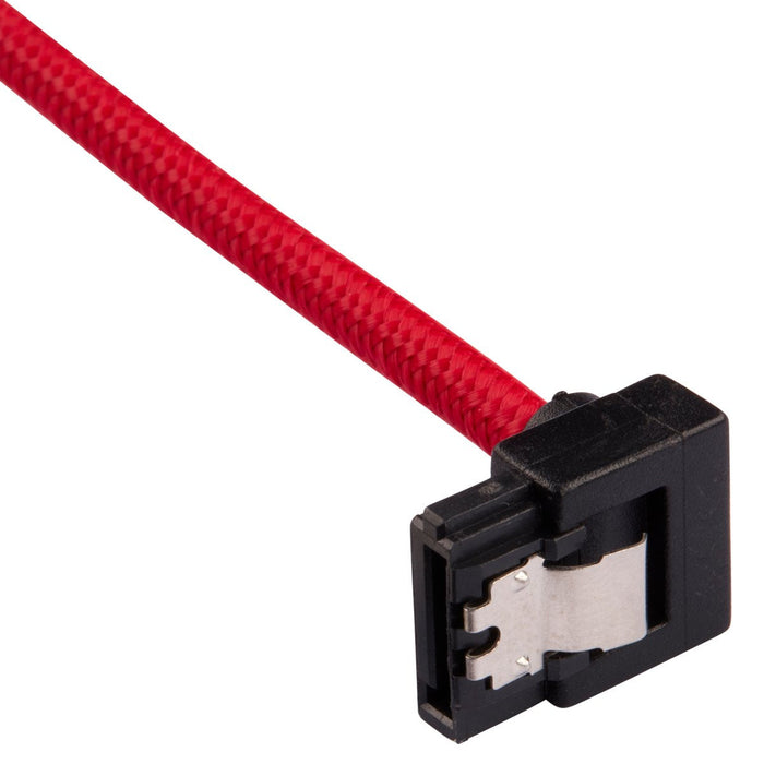 Cable Sata Premium Corsair Con Conector De 90 °, Paquete De 2 - Rojo