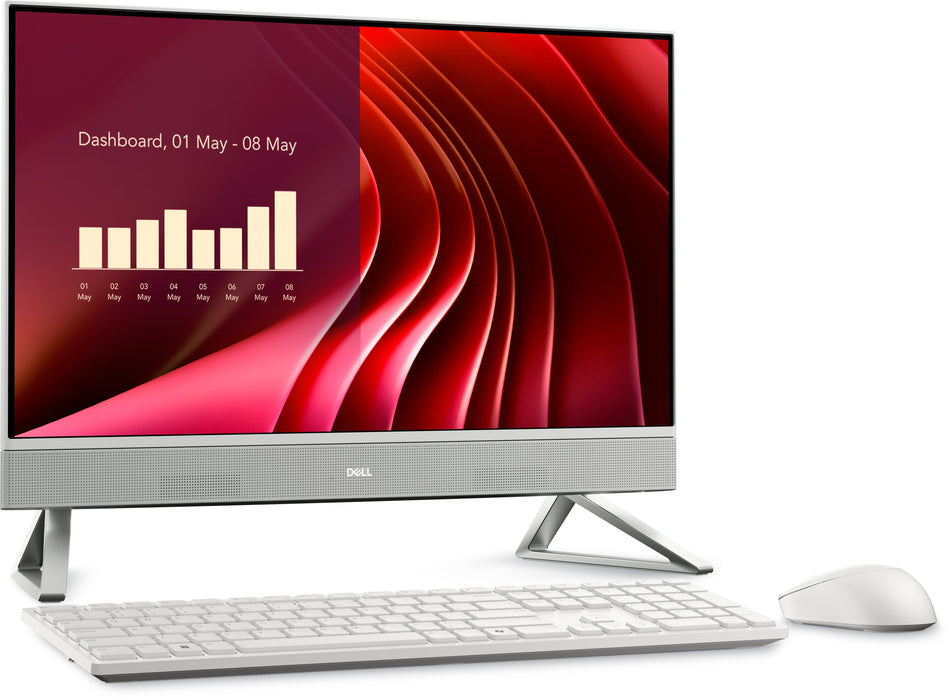 Pc Aio Dell Ec24250 Core 5-120u 16gb 512gb  23.8"Fhd W11p Blanco