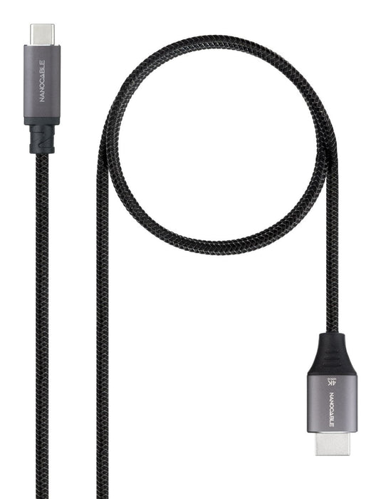 Cable Usb-C/M -Hdmi/M 2.0 4k 60hz,  Negro 1.8m