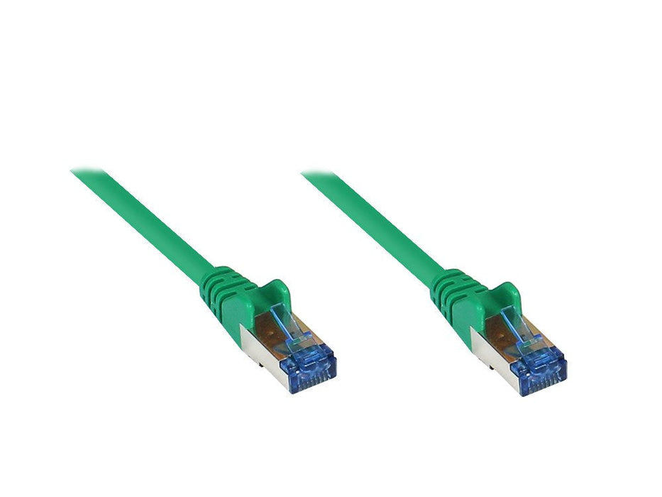 Goodconnections Cable De Red Mit Rastnasenschutz, Cat. 6a, S Ftp, Pimf, Halogenfrei, 500mhz, Grün, 0,25m,