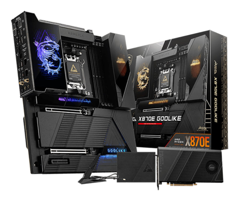 EAN 4711377276221 - MSI MEG X870E GODLIKE placa base AMD X870E Zócalo AM5 ATX extendida imagen 1