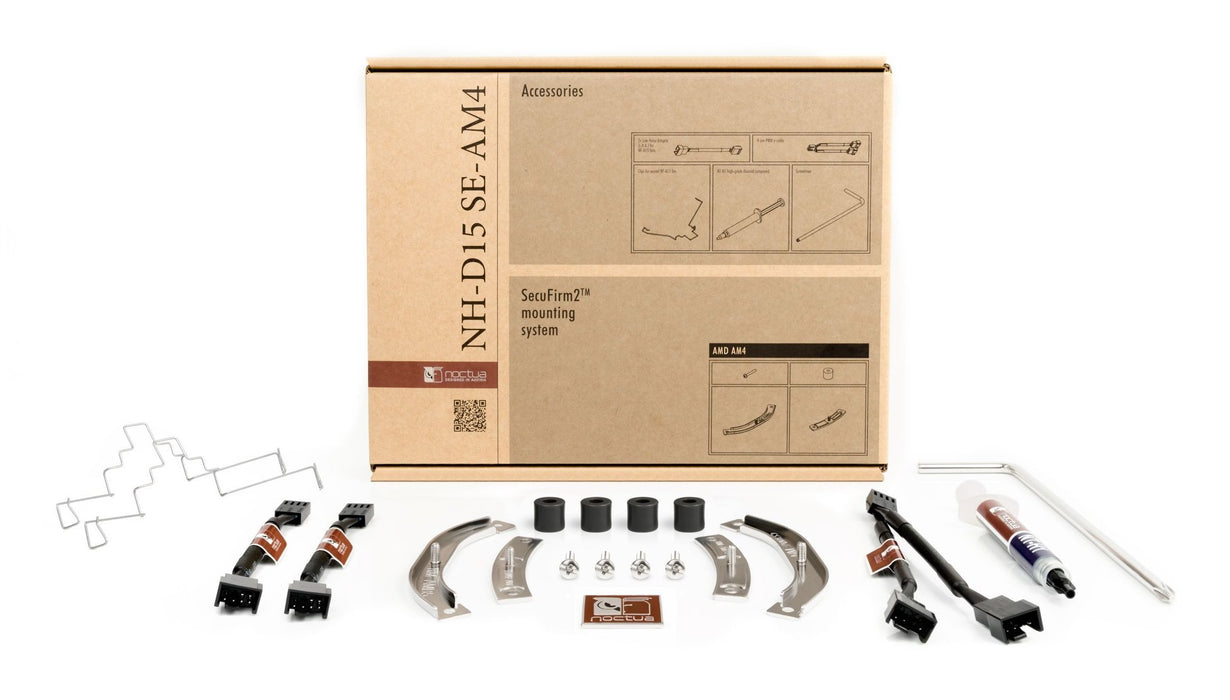 EAN 9010018000061 - Noctua NH-D15 SE-AM4 sistema de refrigeración para ordenador Procesador Enfriador Beige, Marrón, Acero in imagen 5