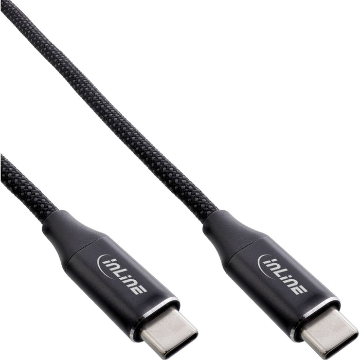 Inline® Magnetic Usb-C Cable, Usb-C Male/Male, 100w, Black, 2m