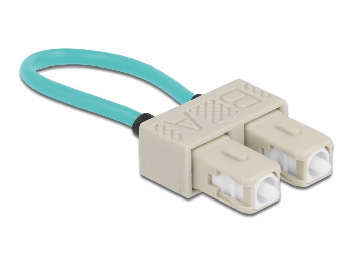 Delock Lwl Loopback Adapter Sc   Om3 Multimode Beige