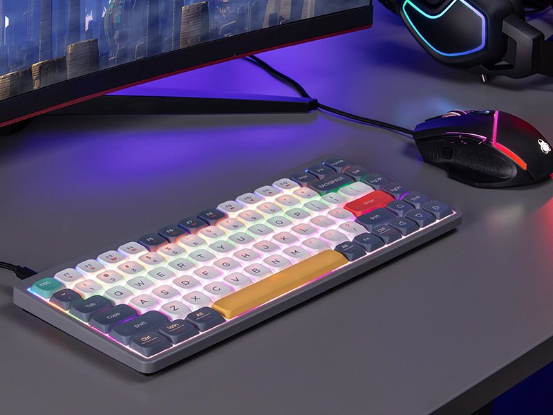 EAN 5907512871614 - Tracer FINA 84 teclado Juego USB + RF Wireless + Bluetooth QWERTY Inglés Gris imagen 6