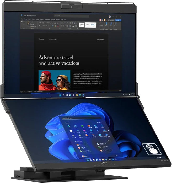 EAN 0850001446891 - Mobile Pixels Geminos X pantalla para PC 61 cm (24") 2560 x 1440 Pixeles Quad HD Pantalla táctil Negro imagen 1