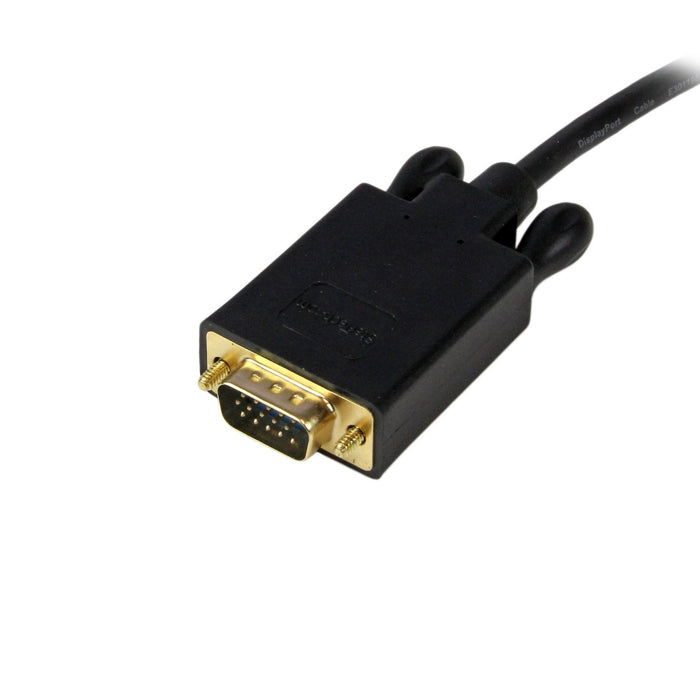 Startech.Com Cable 3m Vídeo Adaptador Conversor Displayport A Vga Convertidor Activo Dp Macho A Macho 1920x1200 1080p Negro Cable Displayport Displayport (M) A Hd-15 (Vga) (M) 3.05 M Trabado Negro