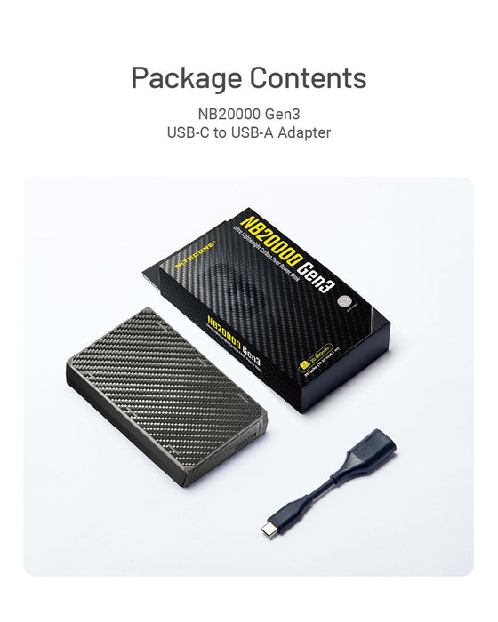 EAN 6952506496839 - Nitecore NB20000GEN3 batería externa Ión de litio 20000 mAh Negro imagen 10