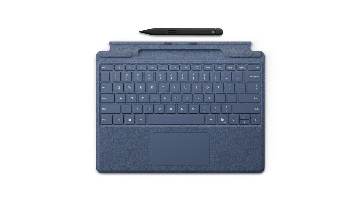 Microsoft Surface Pro Keyboard Con Pluma Delgada, Azul Del Teclado, Desapero, Para Surface Pro (11ª Edición)/10 Para Negocios/9/8 8x6-00195