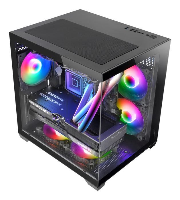 EAN 8435693109587 - Mars Gaming MC-VIEW2 Mini Tower Negro imagen 3