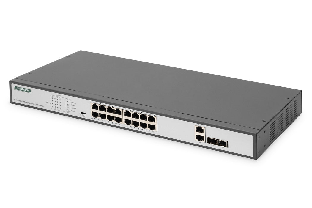 EAN 4016032485667 - Digitus DN-95342-1 switch No administrado Fast Ethernet (10/100) 1U Negro, Plata imagen 1