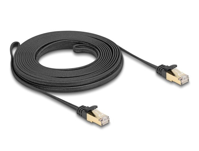 Delock Rj45 Cable De Red Plano Trenzado Cat.6a S/Ftp 7.50m
