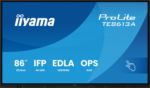 EAN 4948570128136 - iiyama TE8613A-B3AG pantalla de señalización Panel plano interactivo 2,17 m (85.6") LCD Wifi 500 cd / m²  imagen 1